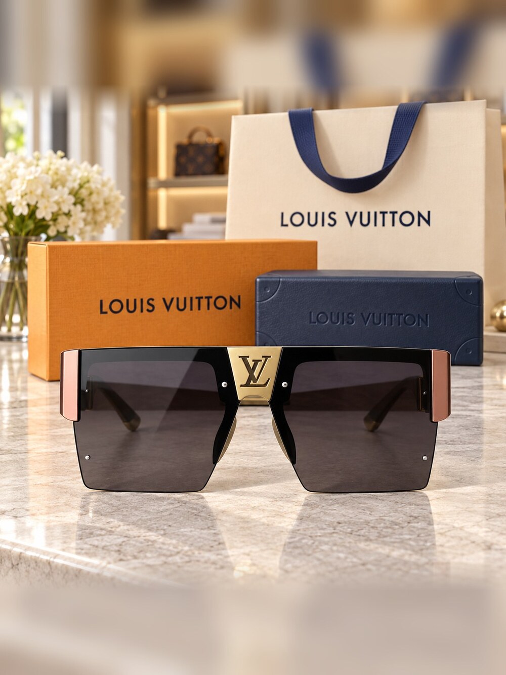 Louis Vuitton Square Shield Sunglasses